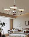 French medieval style flying saucer chandelier