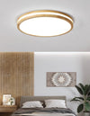 Solid wood LED ceiling light