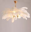 Ostrich Feather Bedroom Chandelier