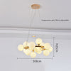 Nordic glass round ball personality chandelier