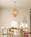 Japanese style rotating ring chandelier