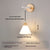 Japanese style retro bedroom wall lamp