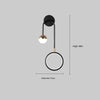 Minimalist LED bedroom double head wall lamp