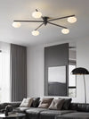All-copper creative magic bean glass living room ceiling lamp