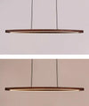 Walnut dining pendant light