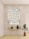 Creative art rhombus background wall light