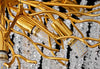 Creative golden tree branch crystal living room bedroom chandelier