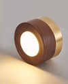 Retro solid wood corridor LED ceiling light