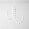 Copper Acrylic Pearl Necklace Pendant Light