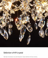 French creative branch crystal living room and dining room chandelier