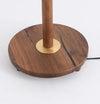 Walnut Pleated Floor Lamp