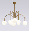 Line Magic Bean Glass Chandelier