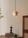 Vintage solid wood yellow travertine bedroom bedside chandelier