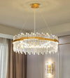 French light luxury LED living room crystal chandelier