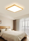 LED solid wood bedroom ceiling lamp