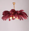 Ostrich Feather Bedroom Chandelier