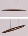 Walnut dining pendant light