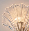 Brass Glass crystalShell Wall Light