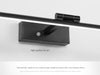 Simple LED retractable mirror front wall lamp