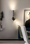 Nordic minimalist double head rotatable bedroom bedside wall lamp