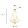 Cream Bubble Ball Chandelier