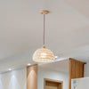 Original wood cream style rattan chandelier