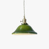 Vintage green glass chandelier