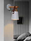 Nordic personalized leather belt bedroom wall lamp