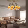 Cream style vintage persimmon chandelier