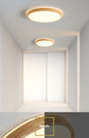 LED solid wood bedroom ceiling lamp