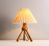 Japanese style pleated bedside table lamp