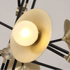 Creative golden trumpet chandelier