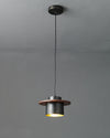 Retro all-copper single-head chandelier