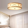 Copper bedroom ceiling lamp