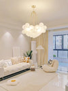 Cream Bubble Ball Chandelier