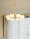 Rubber Wood Pumpkin Chandelier