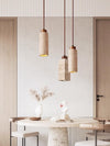 Japanese style yellow travertine restaurant chandelier