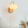 Creative cotton shape solid wood wall lamp