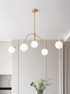 Geometric line molecular magic beans chandelier