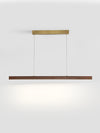 Walnut dining table pendant light