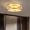 Copper bedroom ceiling lamp