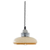 Retractable glass dining pendant light