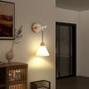 Japanese style retro bedroom wall lamp