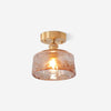 American retro aisle glass ceiling lamp