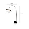 French creative hat living room floor lamp