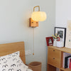 Creative cotton shape solid wood wall lamp