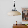 Retractable glass dining pendant light