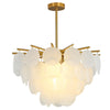 French cream shell chandelier