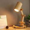 Japanese style log creative table lamp