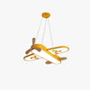 Log Macaron Color Airplane Children's Room Chandelier